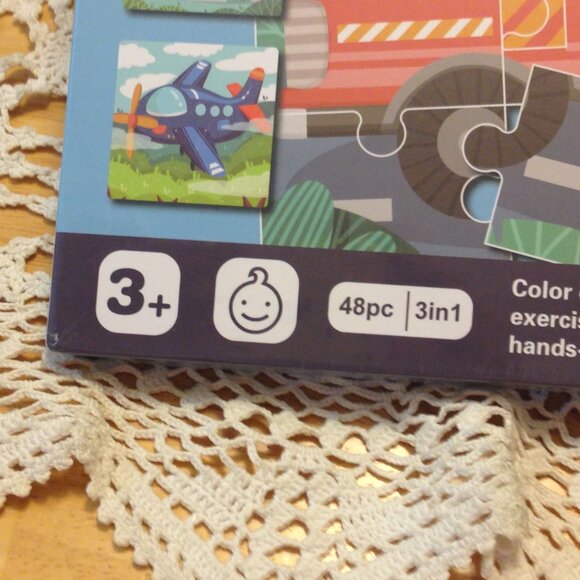 Leveled Puzzle ages 3+ 48 pc, 3 in 1 - Picture 3 of 4